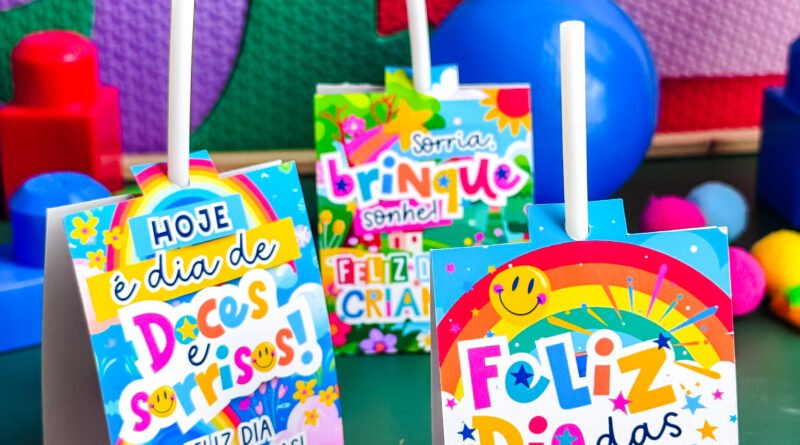 Porta Pirulito Dia das Crianças