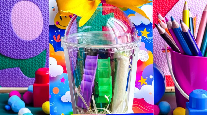 Cinta Copo Bolha 500ml Dia das Crianças